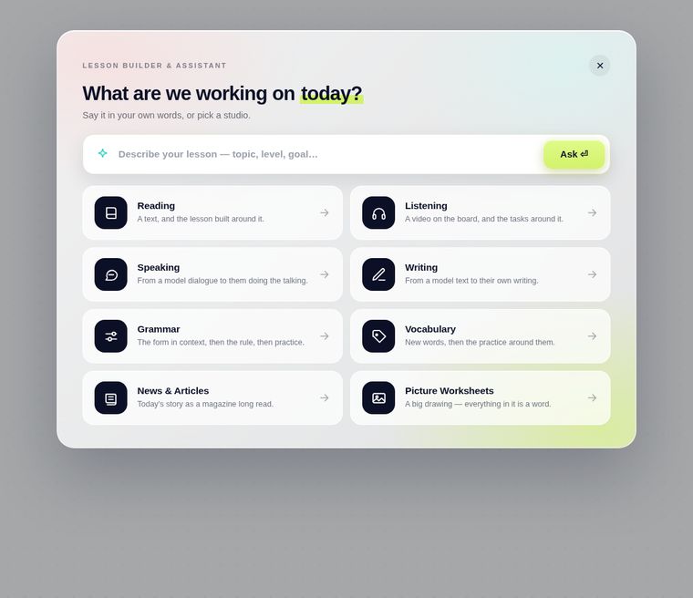 Lesson Builder